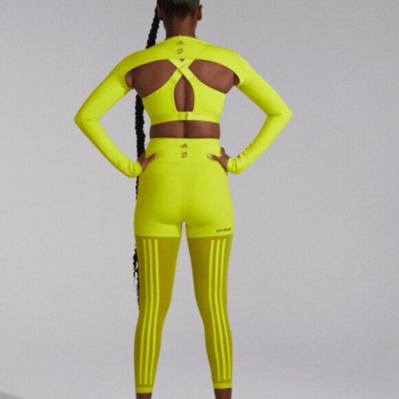 Adidas Womens Ivy Park x Peloton Shock Lime Power Tights Size Small - Picture 2 of 10
